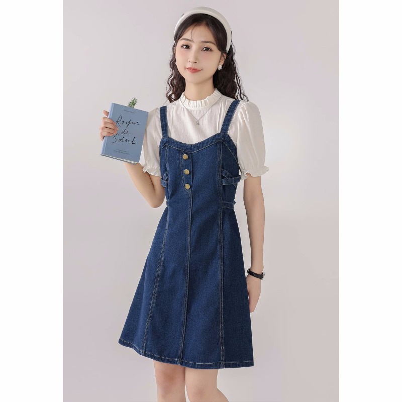 Đầm Yếm denim Thời Trang Dành Cho Nữ
