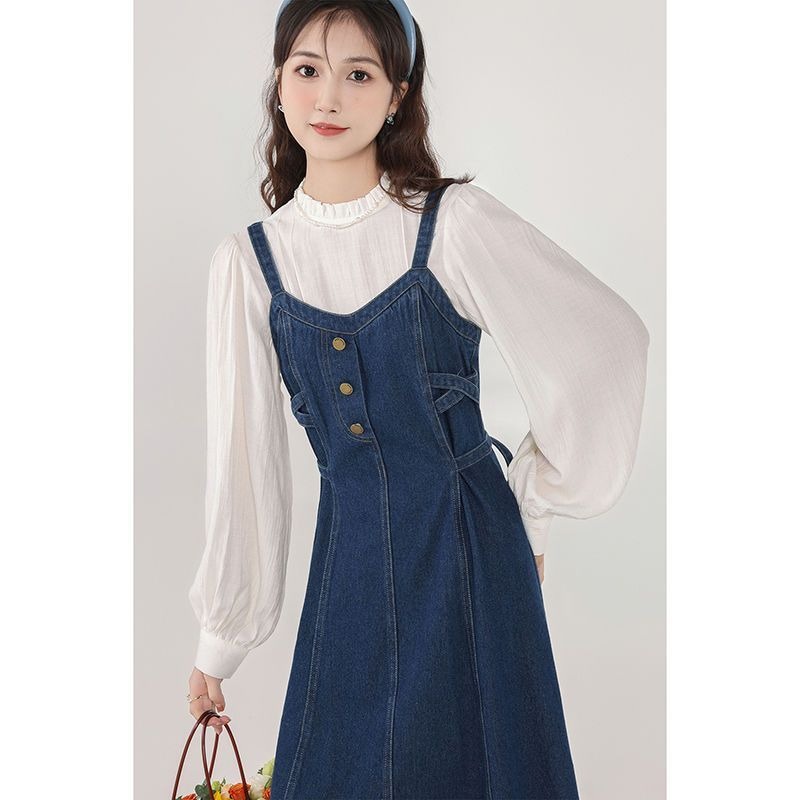 Đầm Yếm denim Thời Trang Dành Cho Nữ