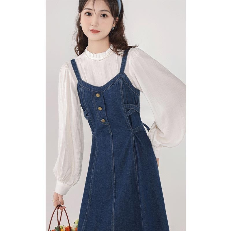 Đầm Yếm denim Thời Trang Dành Cho Nữ