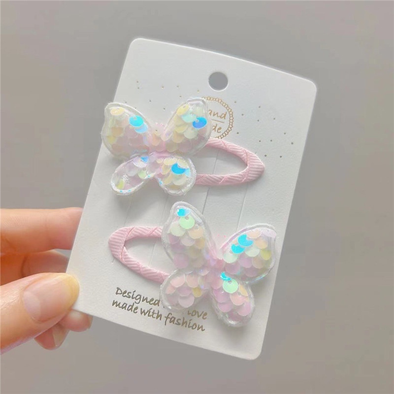 Set 2 Kẹp Tóc Nơ Dễ Thương Cho Bé Gái