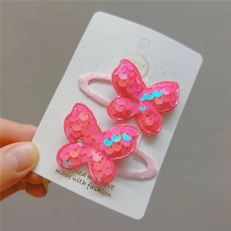 Set 2 Kẹp Tóc Nơ Dễ Thương Cho Bé Gái
