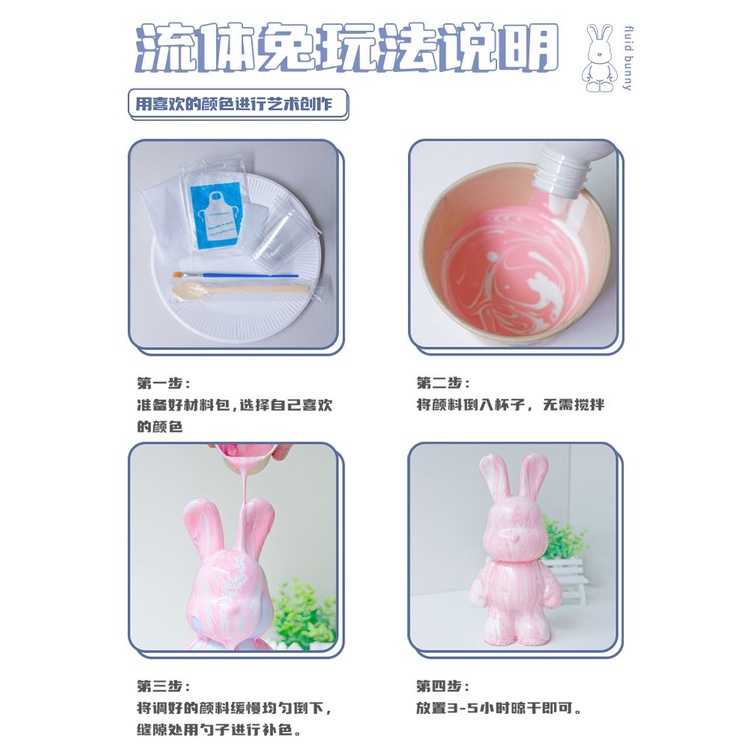 Ống Heo Tiết Kiệm Chất Lỏng Tự Làm Hình Gấu / Thỏ graffiti Trang Trí Phòng Khách / Tv