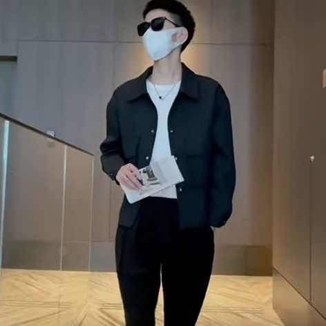 Áo Khoác Dáng Rộng Phong Cách Mới Thời Trang Xuân Thu Cho Nam