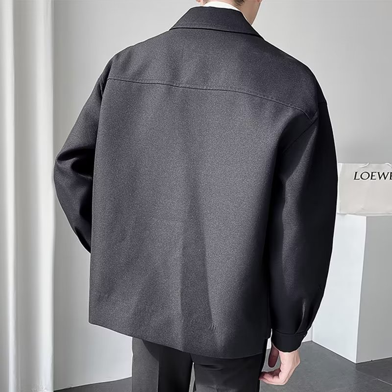 Áo Khoác Dáng Rộng Phong Cách Mới Thời Trang Xuân Thu Cho Nam