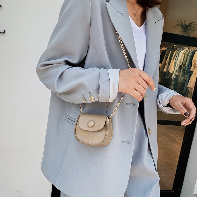 Túi Xách Nữ Đeo Chéo Dây Mắc Xích Thời Trang