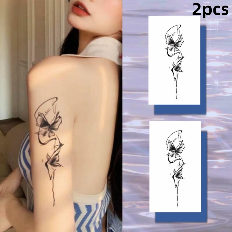 Đen Hình Xăm Dán Tạm Thời Chống Thấm Nước Bền Màu Đến 7 Ngày