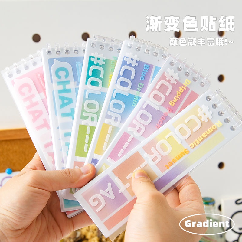 Giấy ghi chú có thẻ màu ghi chú dạng lá rời có thể ghi bằng keo