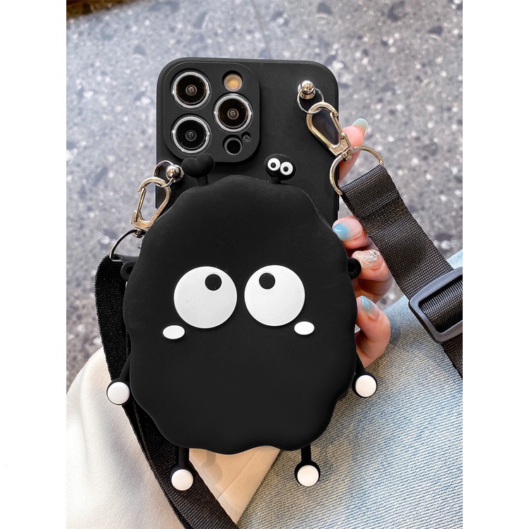 Ví Ốp Điện Thoại silicon Có Dây Kéo Cho iphone 14 13 pro max 5 5s 5se 6 6s 7 8 plus xs max xr 11 12 mini