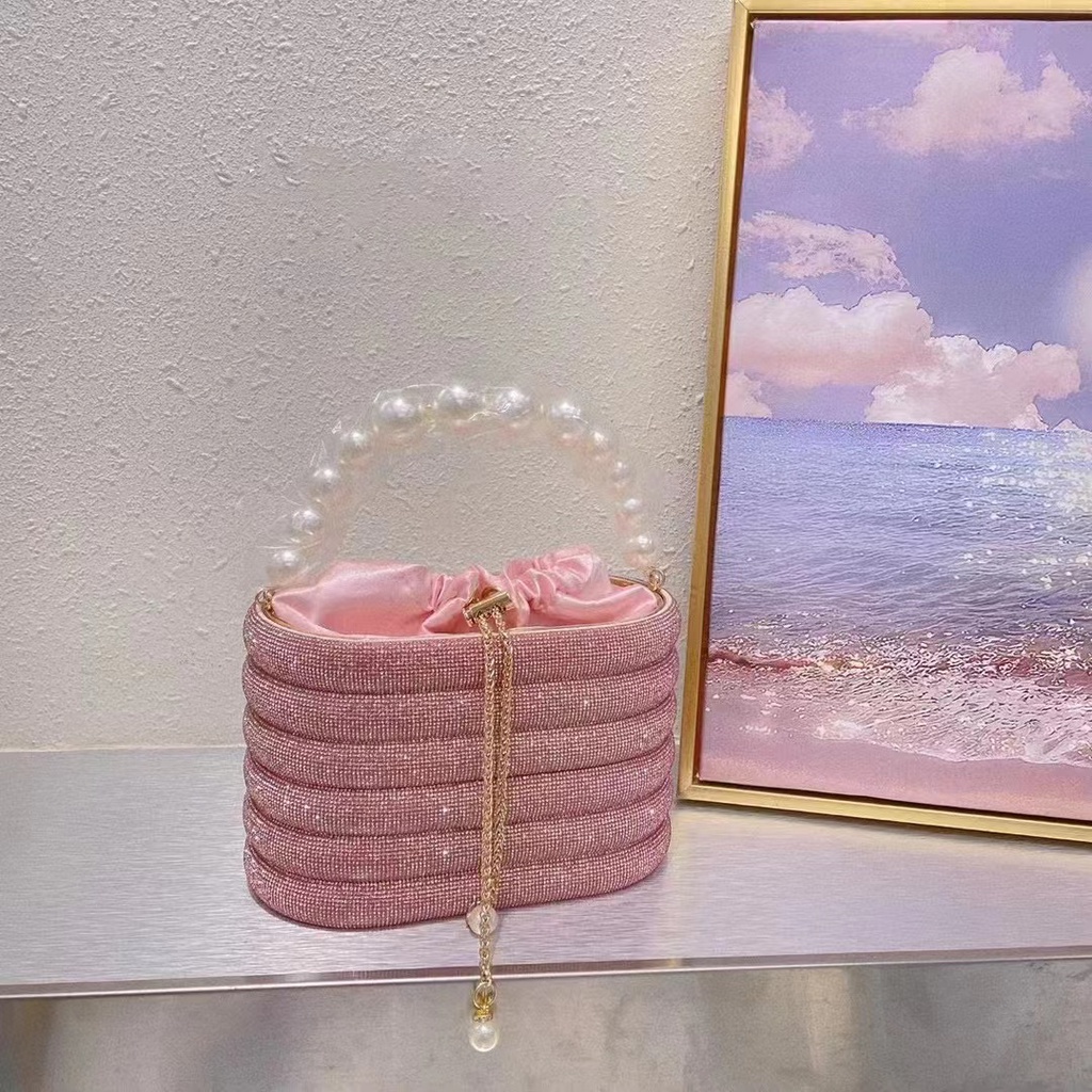 Ví Cầm Tay Đính Đá Lấp Lánh Thời Trang Cho Nữ