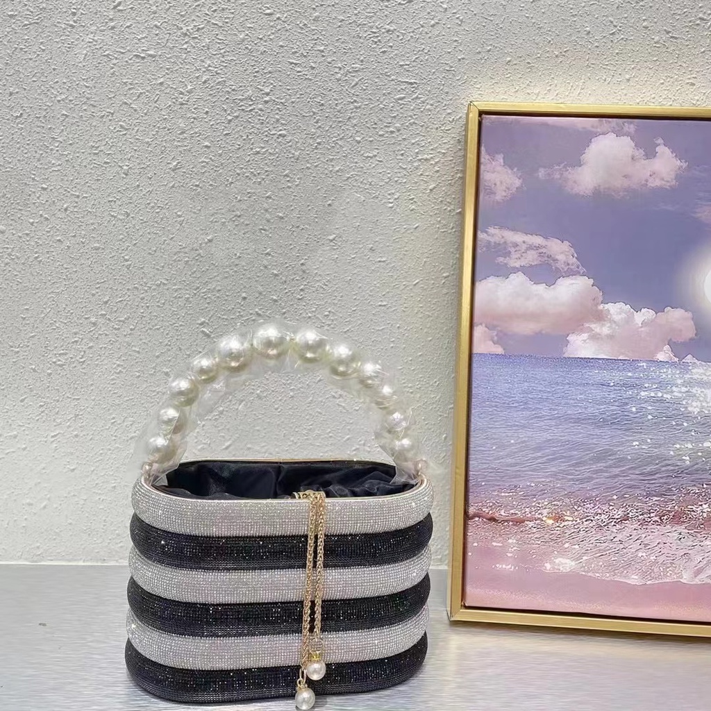 Ví Cầm Tay Đính Đá Lấp Lánh Thời Trang Cho Nữ