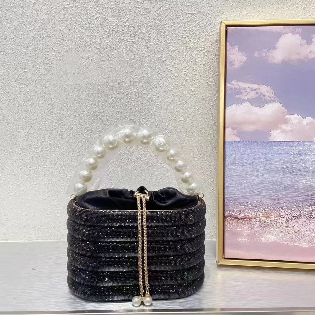 Ví Cầm Tay Đính Đá Lấp Lánh Thời Trang Cho Nữ