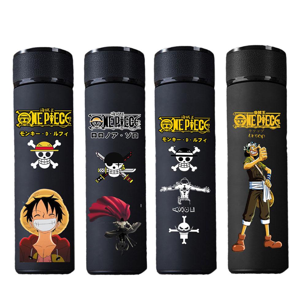 Bình Nước Giữ Nhiệt Bằng Thép Không Gỉ Họa Tiết Hoạt Hình one piece f8u1