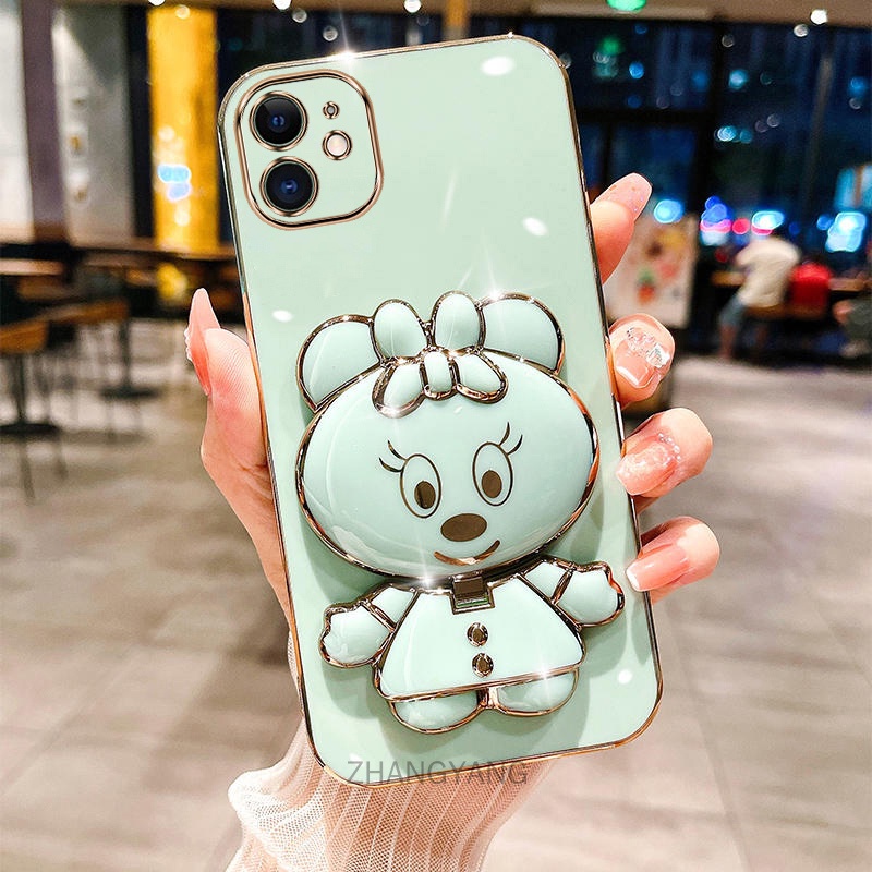 ốp lưng iphone 11 iphone 11 pro iphone 11 pro max Vỏ Ống Điện Thoại Silicon Dẻo Mạ Màu 3d Đáng Yêu C