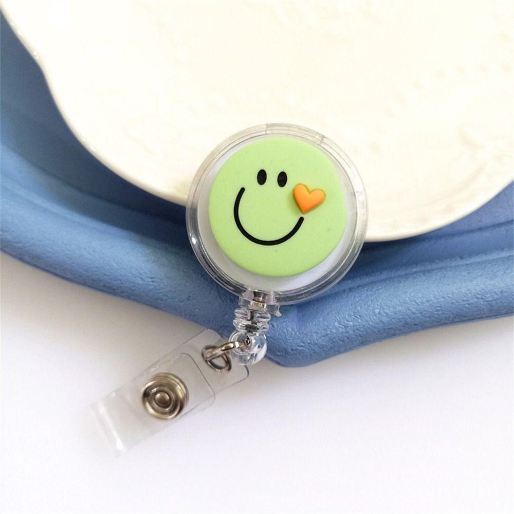 Ivanes Giá Đỡ Thẻ Tên Bằng pvc Hình Mặt Cười Dễ Thương Có Thể Rút Lại Cho Học Sinh / Bác Sĩ