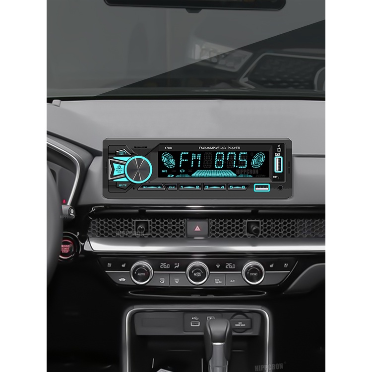 Máy Nghe Nhạc MP3 1din Kết Nối Bluetooth Kèm Điều Khiển Từ Xa Hỗ Trợ AUX / USB / TF Cho Xe HơiJD CO TH