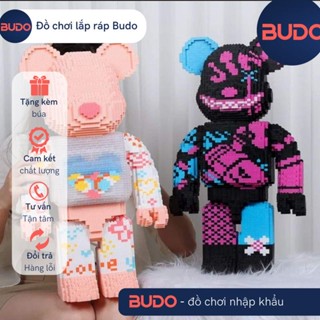 [Tặng búa] Đồ chơi lắp ráp 3D mô hình Gấu Bearbrick Bearbrick siêu to khổng lồ jinx