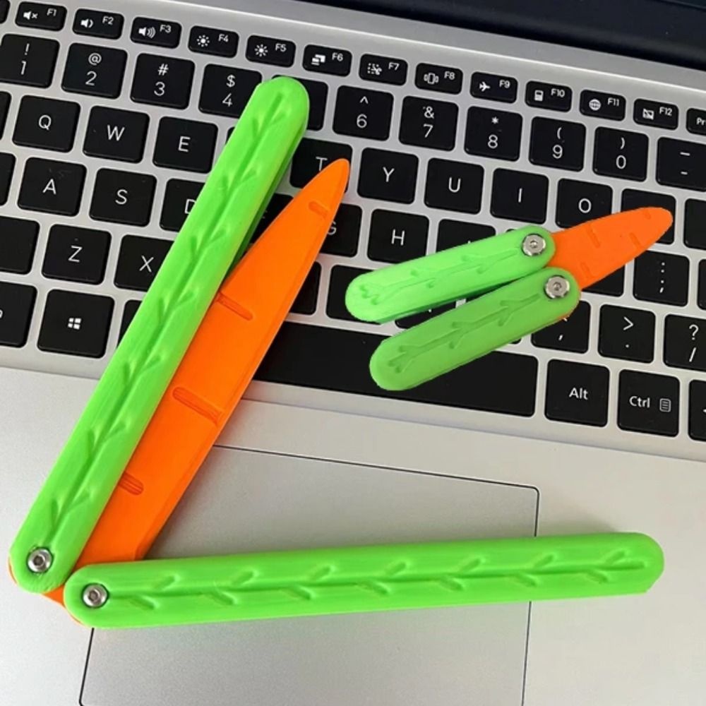 Haniray Đồ Chơi Thẻ Nhựa Nhấn Giảm Căng Thẳng In Hình Bướm Cà Rốt Sáng Tạo Cho Người Lớn