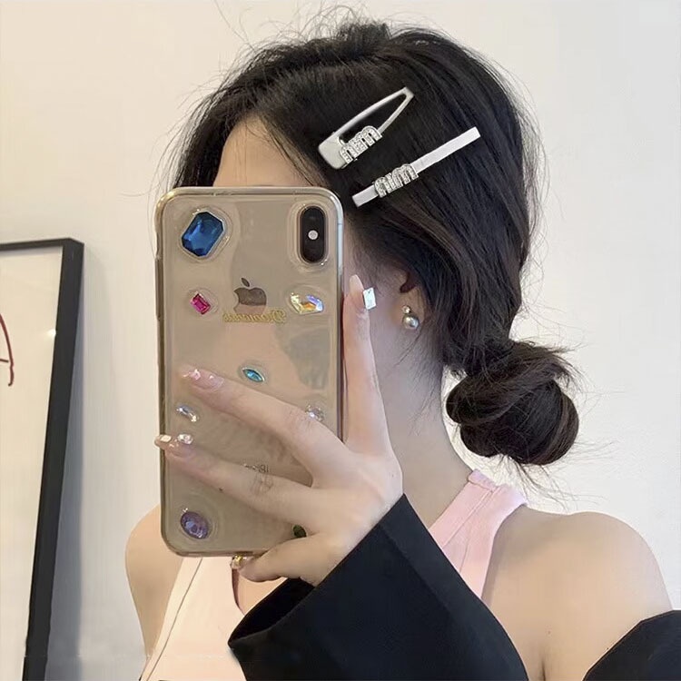 Thời Trang Kẹp Tóc Hình Ngôi Sao y2k Đính Đá Sang Trọng