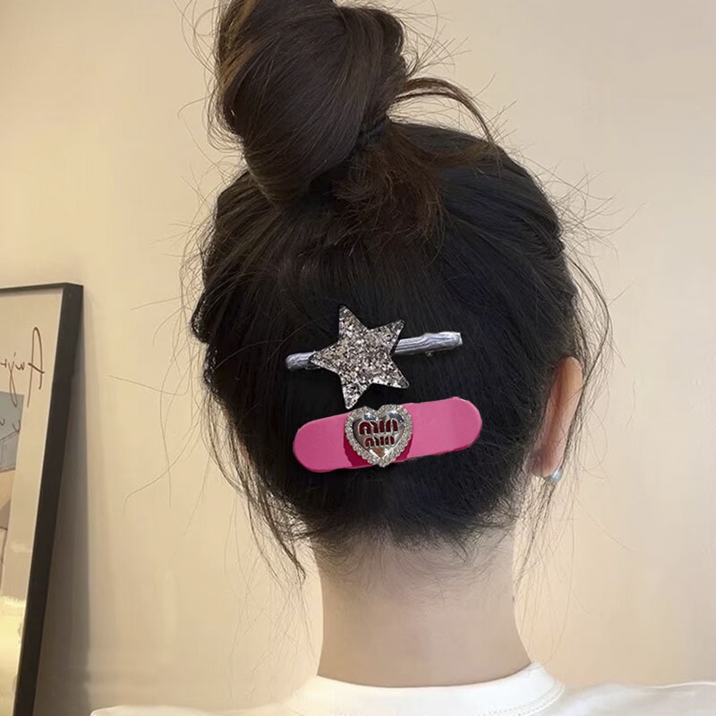 Thời Trang Kẹp Tóc Hình Ngôi Sao y2k Đính Đá Sang Trọng