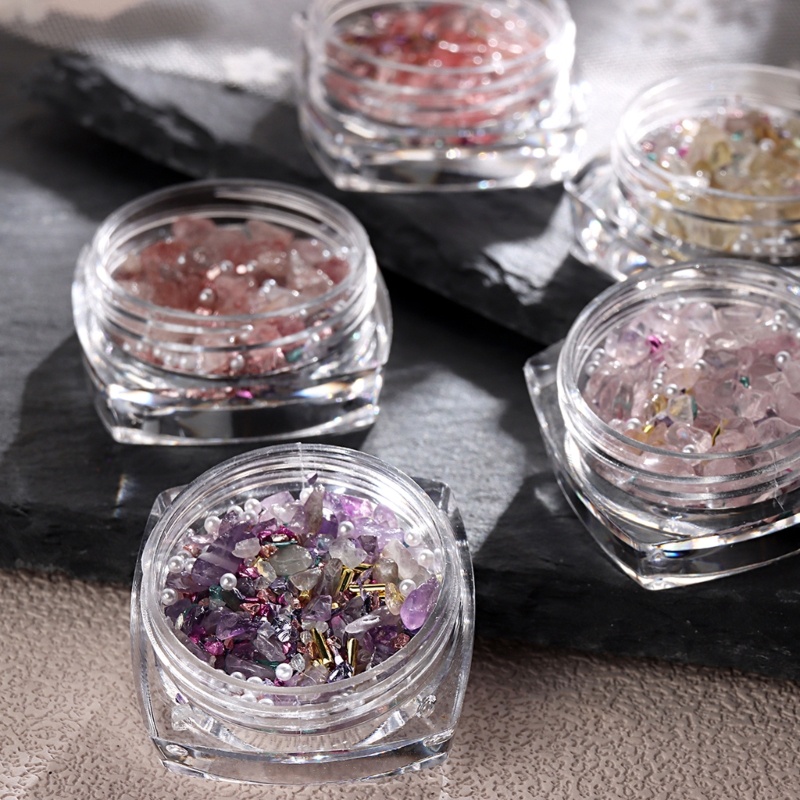 Ivy Bộ Hạt Kim Cương Giả Lấp Lánh Trang Trí Móng Tay Nghệ Thuật Tự Làm Sáng