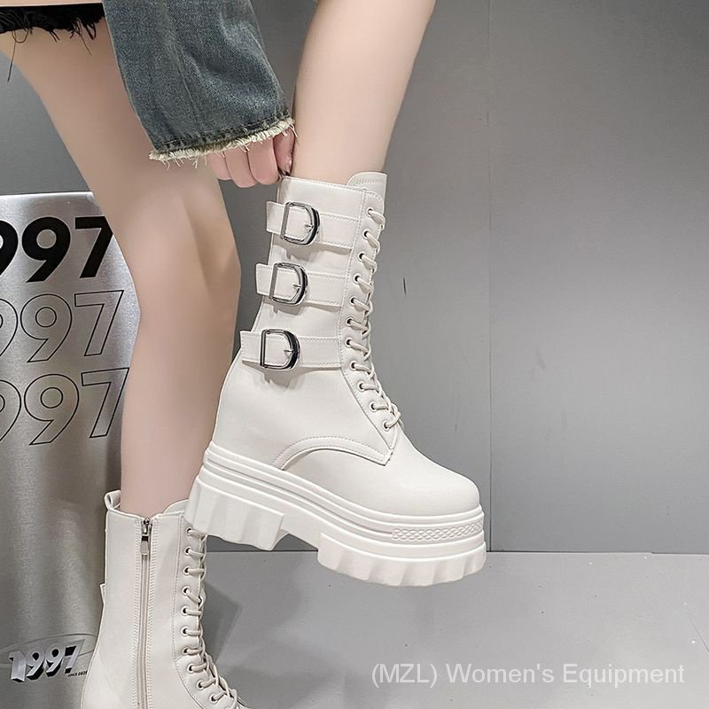 Giày Bốt martin Đế Dày 11cm Siêu Cao 11cm Phong Cách Thu Đông Mới 2023