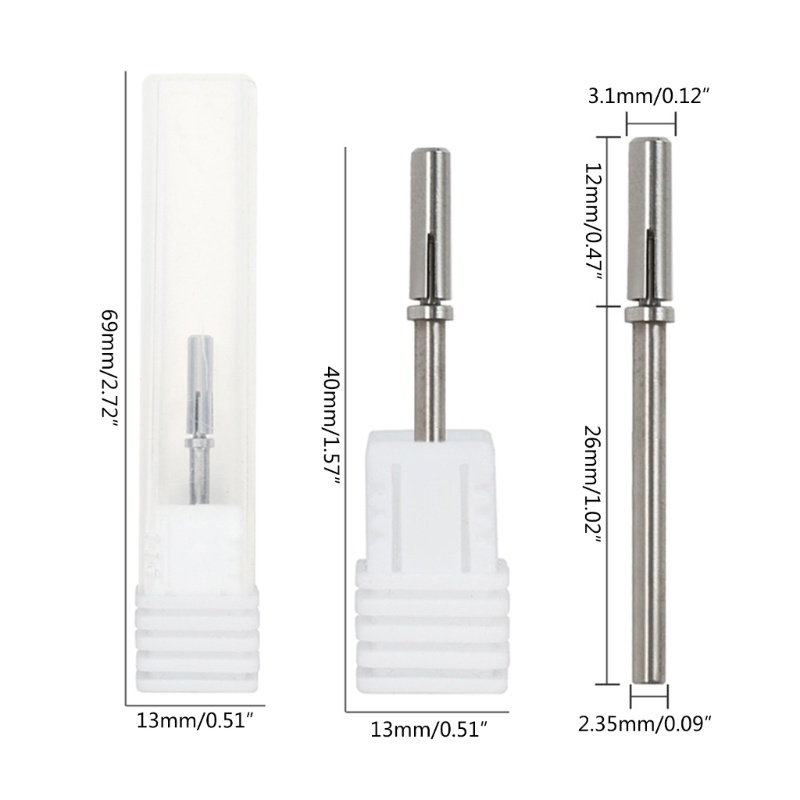 Set 50 Phụ Kiện Mài Móng Chuyên Nghiệp # 80 # 120 # 150 # 180 # 240 # bits