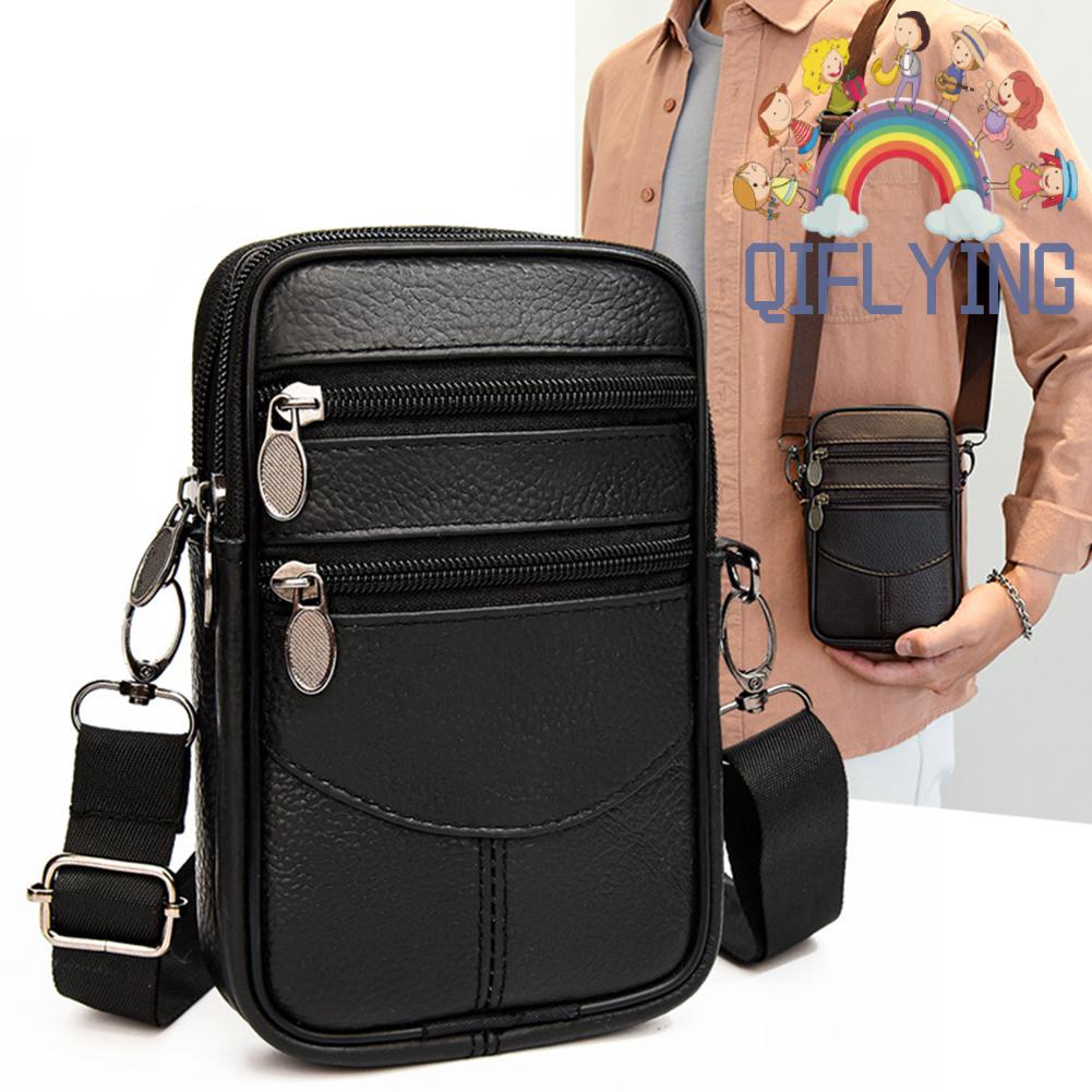 Túi Đeo Chéo Da Bò Đa Năng Cho Nam