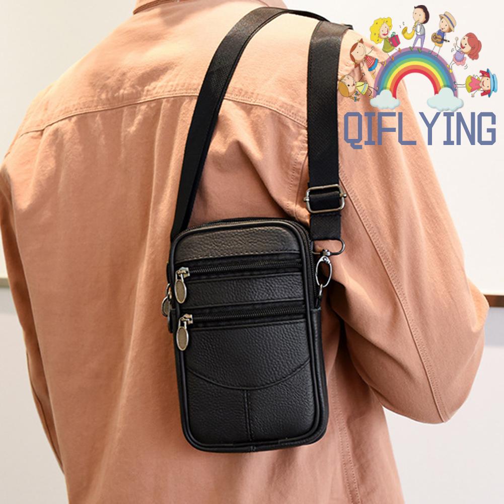 Túi Đeo Chéo Da Bò Đa Năng Cho Nam