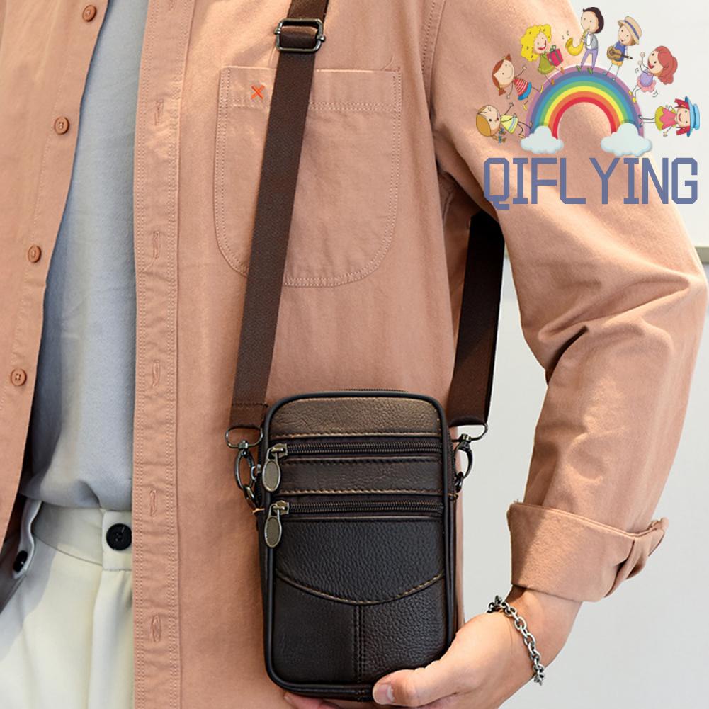 Túi Đeo Chéo Da Bò Đa Năng Cho Nam