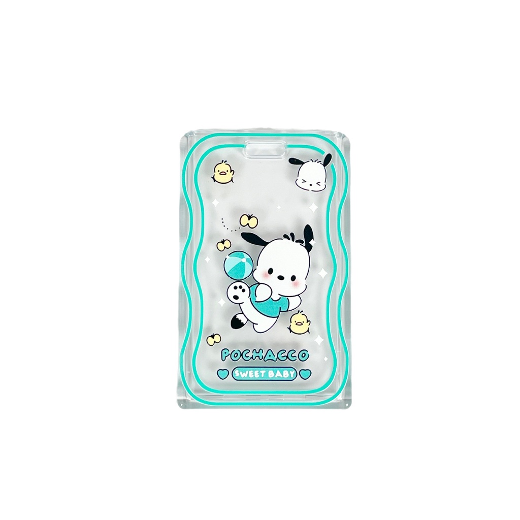 Giá Đỡ Thẻ Cảm Biến Nhận Dạng Sóng Bằng acrylic Cứng Phối Ren Phong Cách Mới 2023 Hình Chú Chó Tai To Hoạt Hình Đáng Yêu Bền Bỉ sanrio pudding dog yugui