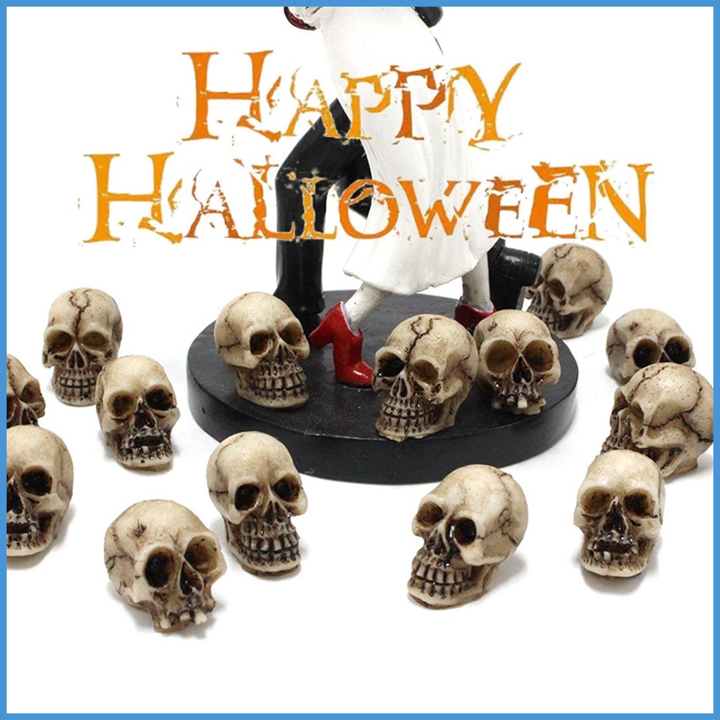 Nature Set 20 Mô Hình Bộ Xương Đầu Lâu mini Giả Dùng Làm Đạo Cụ Chụp Ảnh