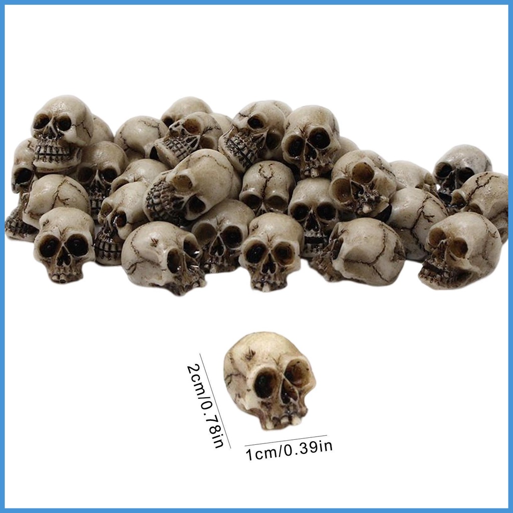 Nature Set 20 Mô Hình Bộ Xương Đầu Lâu mini Giả Dùng Làm Đạo Cụ Chụp Ảnh