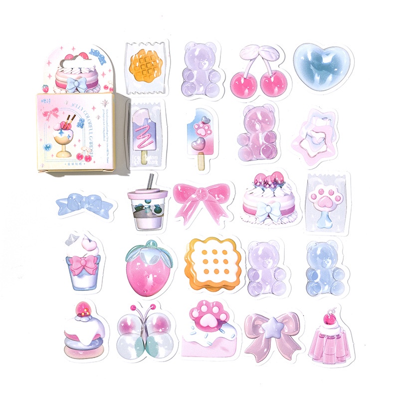 Set 46 Miếng Dán Trang Trí Hình Thỏ Xinh Xắn