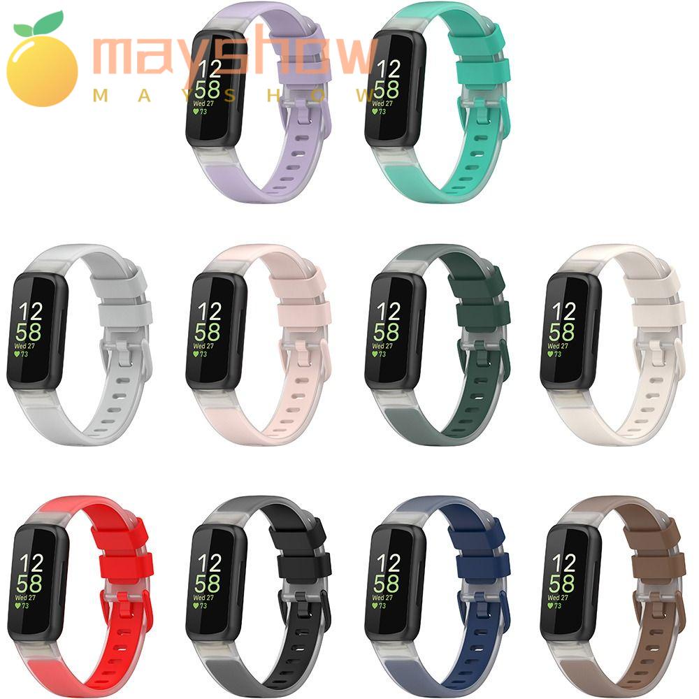 Dây Đeo silicone Mềm Trong Suốt Thay Thế Cho Đồng Hồ Thông Minh fitbit inspire 3