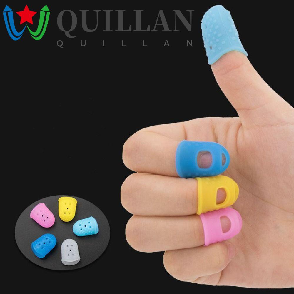 Killan Bộ 4 Miếng Bọc Bảo Vệ Ngón Tay Bằng Silicon Mềm Chống Trượt Màu Trơn Dùng Khi May Đàn guitar diy