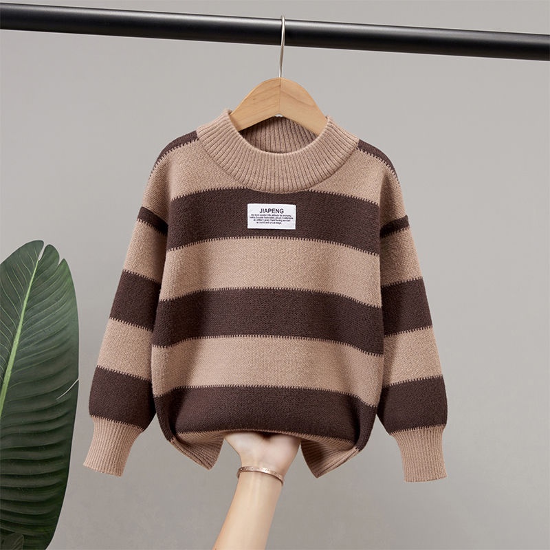 Áo sweater Chất Liệu Dày Dặn Ấm Áp Thời Trang Thu Đông Phong Cách Hàn Quốc Cho Bé Trai 2023