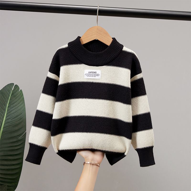 Áo sweater Chất Liệu Dày Dặn Ấm Áp Thời Trang Thu Đông Phong Cách Hàn Quốc Cho Bé Trai 2023