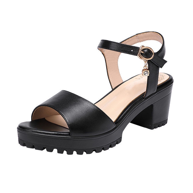 Sandal Đế Dày Bằng Da Thật Thời Trang Mùa Hè 2022 Mới Cho Nữ