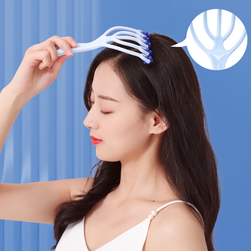 Dụng cụ mát xa chất liệu thép giúp thư giãn da đầu OUYOUVN