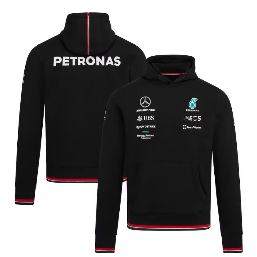 2023 mới nhất f1 racing hood sweat + mercedes amg petronas team f1 softshell jacket + nam & nữ áo khoác dài tay mùa xuân