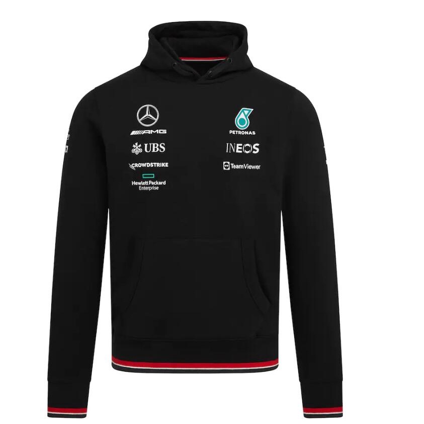 2023 mới nhất f1 racing hood sweat + mercedes amg petronas team f1 softshell jacket + nam & nữ áo khoác dài tay mùa xuân