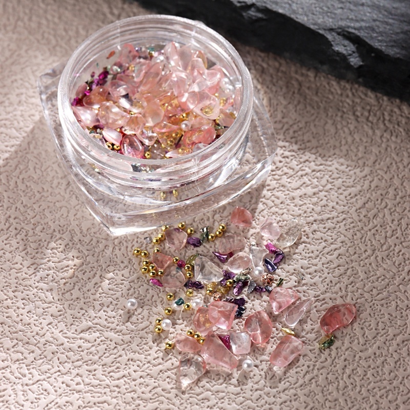 Ivy Bộ Hạt Kim Cương Giả Lấp Lánh Trang Trí Móng Tay Nghệ Thuật Tự Làm Sáng