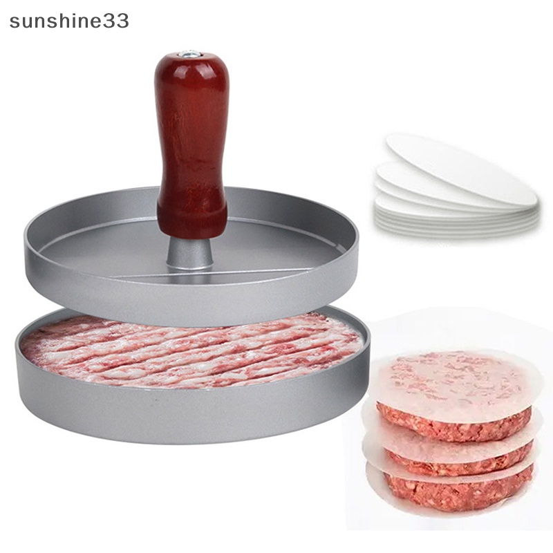 Khuôn Tròn Ép Thịt Làm hamburger Bằng Hợp Kim Nhôm Chất Lượng Cao