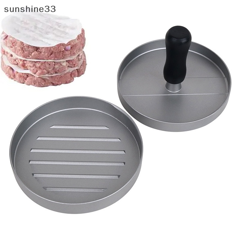 Khuôn Tròn Ép Thịt Làm hamburger Bằng Hợp Kim Nhôm Chất Lượng Cao