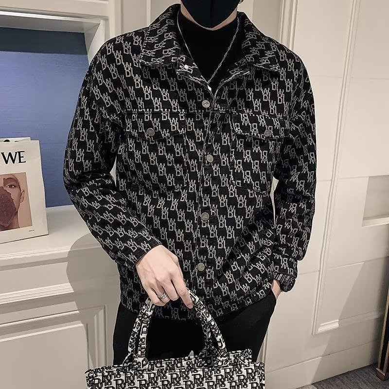 Áo Khoác Jean Phong Cách retro Thời Trang Xuân Thu Mới Cho Nam