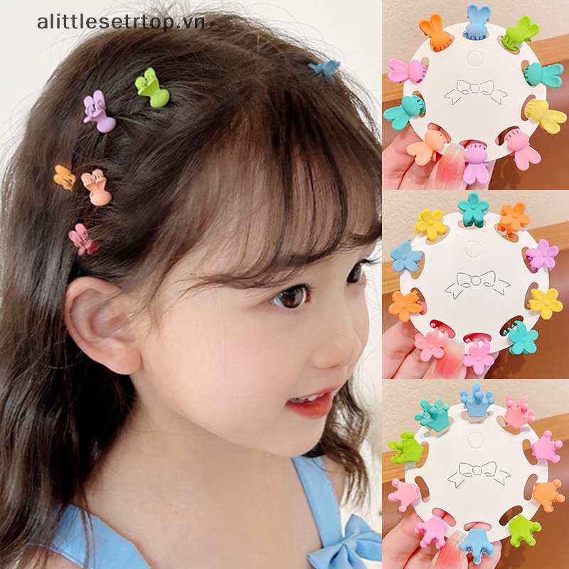 Set 10 Kẹp Tóc mini Nhiều Hình Dạng Dễ Thương Thời Trang Cho Bé Gái