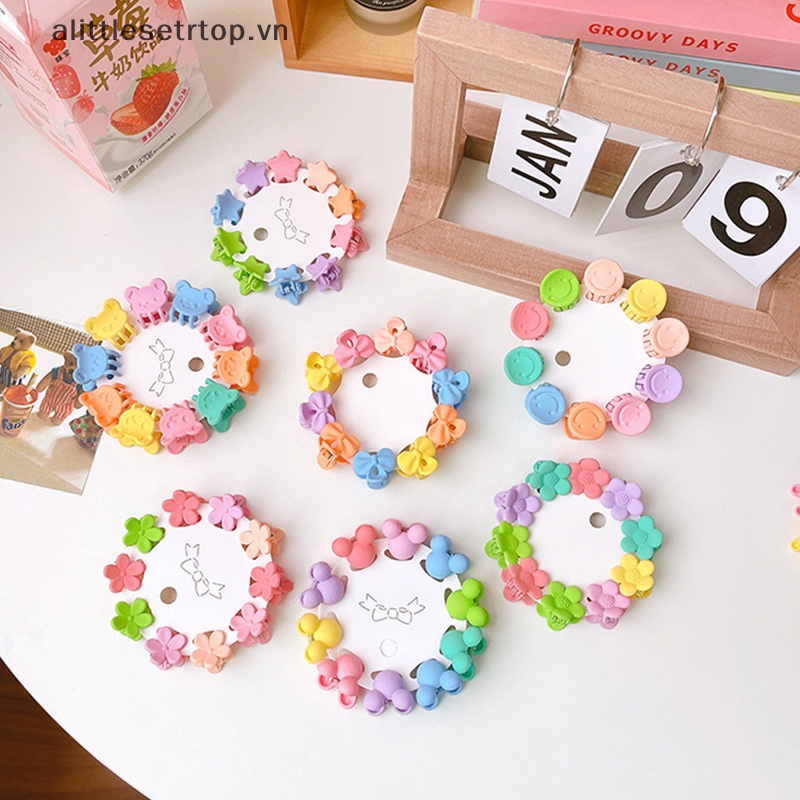 Set 10 Kẹp Tóc mini Nhiều Hình Dạng Dễ Thương Thời Trang Cho Bé Gái