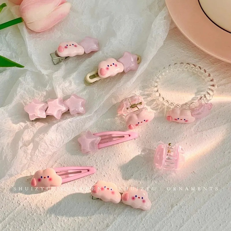 Kẹp Tóc Hình Ngôi Sao Màu Hồng Xinh Xắn Cho Nữ