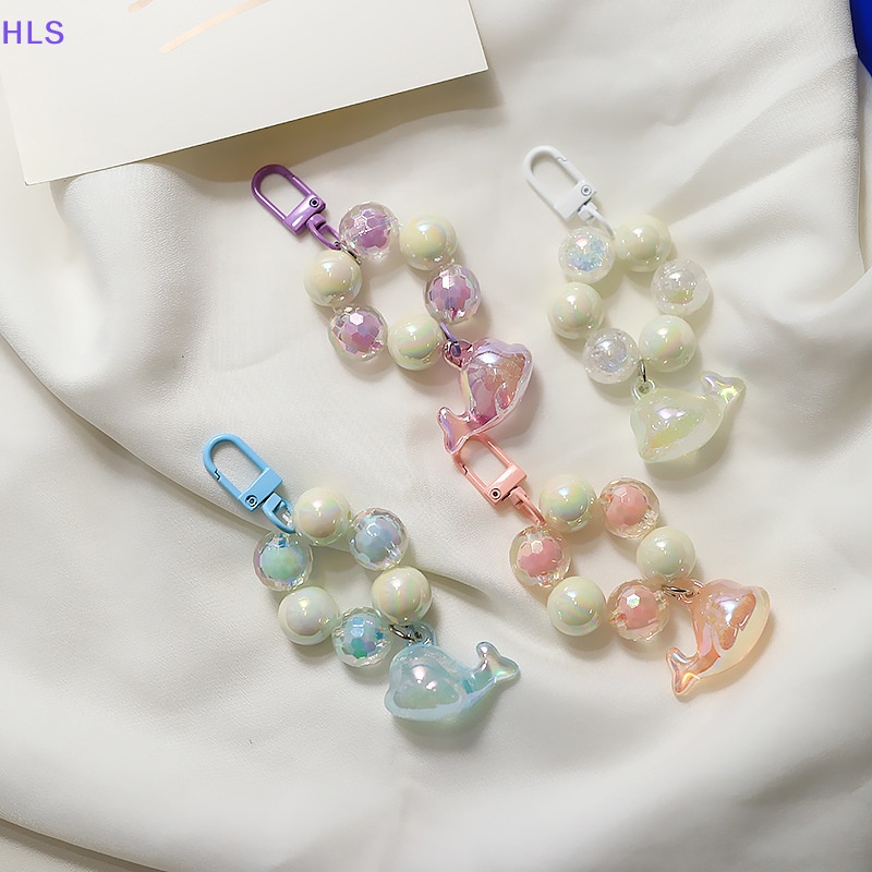 Móc Khóa Hình Cá Heo Bằng acrylic Trong Suốt Dễ Thương