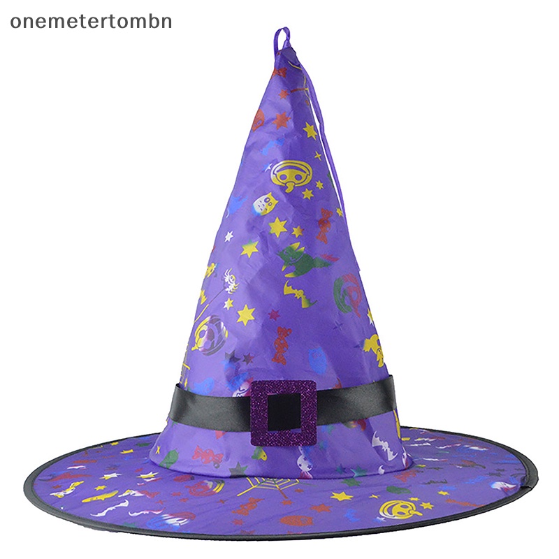 Bn Nón Phù Thủy Có Đèn led Phát Sáng Trang Trí halloween